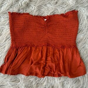 Hollister Tubetop-Rust orange color. Size S